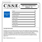 CSSE 11+ Paper Pack 2 (Papers 6 – 10)